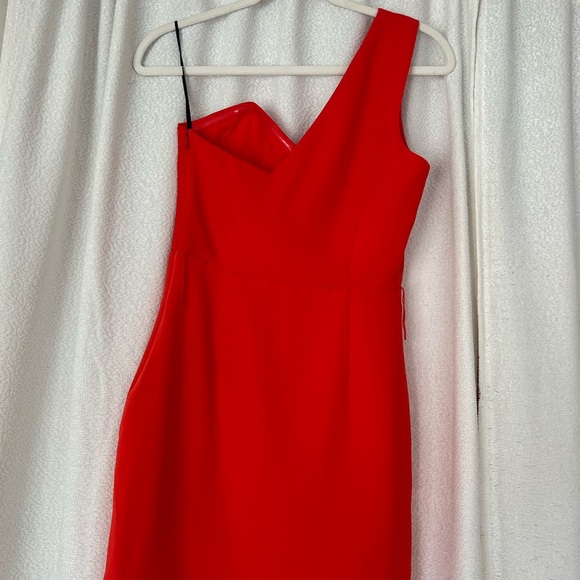NBD Jasper Mini Dress in Red Orange with tags - Picture 3 of 4